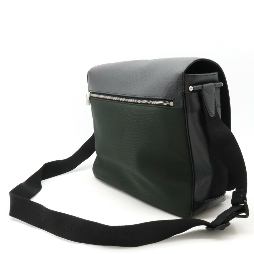 LOUIS VUITTON Louis Vuitton Taiga Victor Shoulder Bag Leather Canvas Ardoise ... - Picture 3 of 9